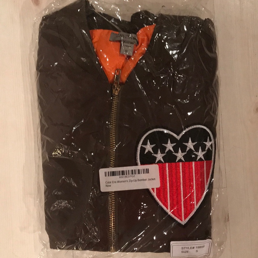 Color Era Women’s Zip Up Bomber Jacket